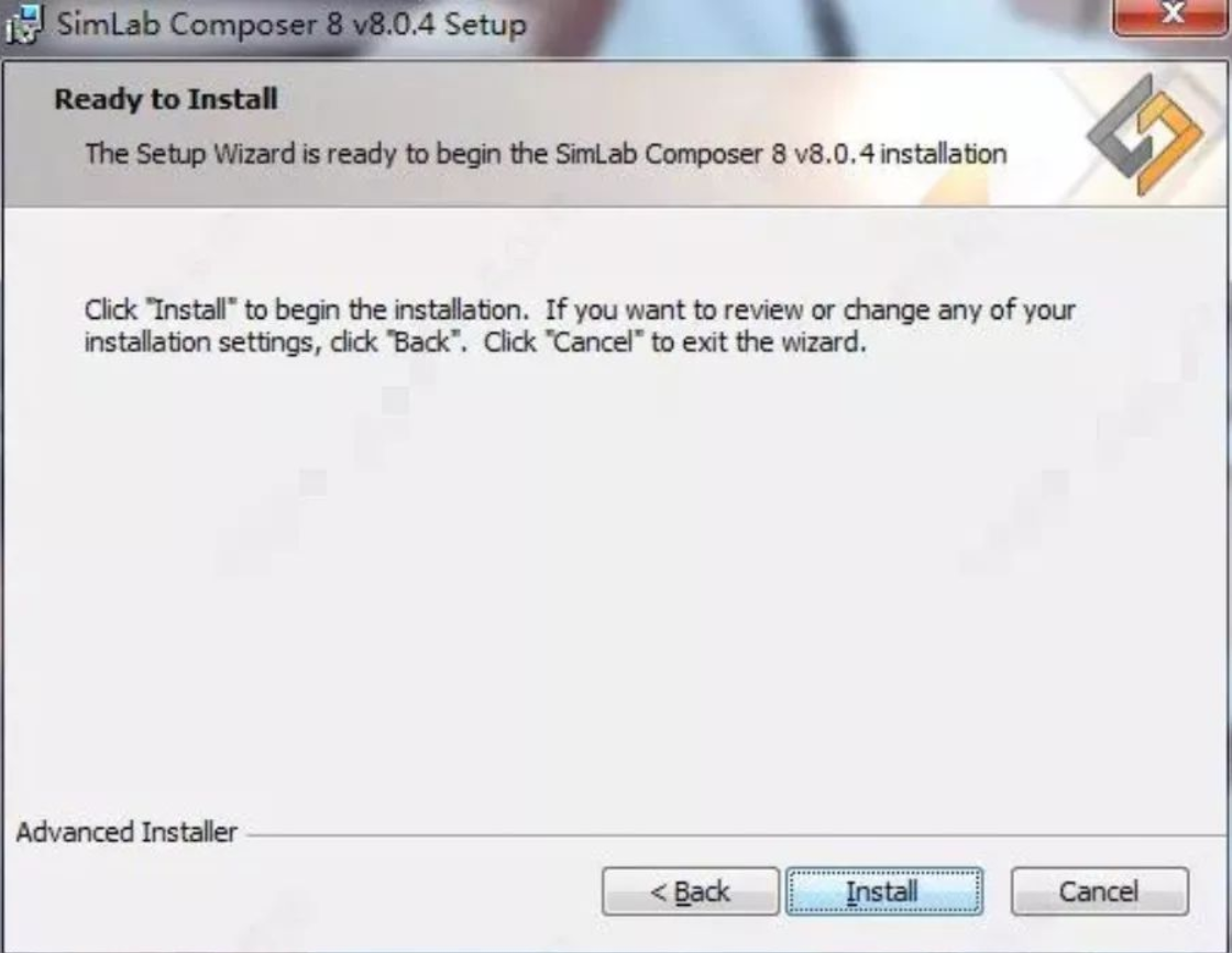 SimLab Composer 8 软件安装教程